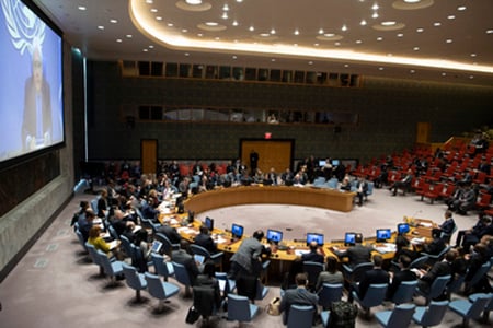 The UN Security Council meets on Feb. 19. Photo: UN Photo/Eskinder Debebe.